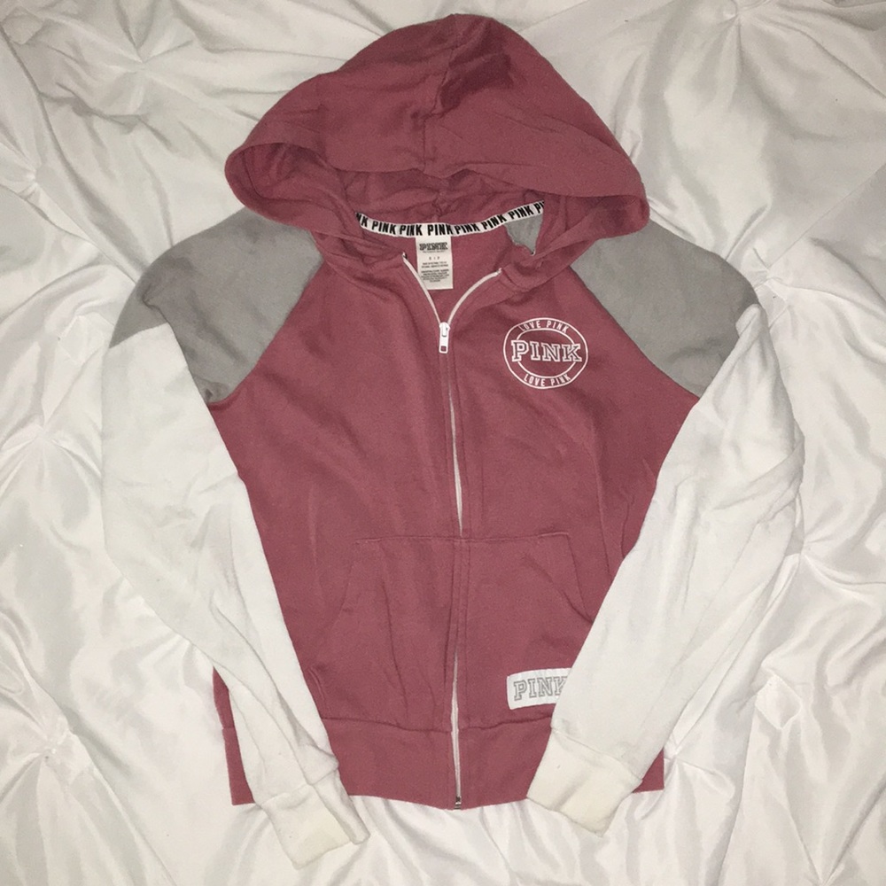 Pink zipup size SM